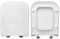 Copriwater Roca Set 2 Compatibile, Tavoletta Wc In Plastica Termoindurente Avvolgente Con Cerniere Regolabili,Asse Wc Colore Bianco MADE IN ITALY