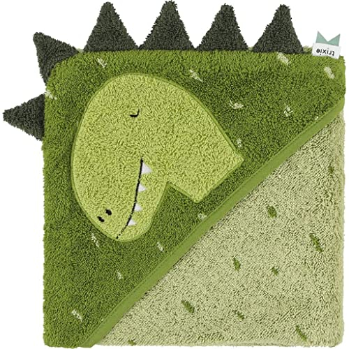 Trixie Kapuzenhandtuch, 100% Bio-Baumwolle, 75 x 75 cm, Grün