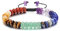 GEHECRST 7 Chakra Armband Edelstein Armbänder Natürliche Chakra Steine Yoga Armband Healing Reiki Energietherapie Glückbringen Edelstein für Damen Herren (Stil 2)