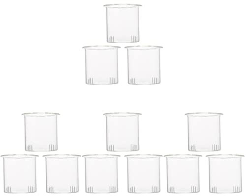 INNAL Coffee Filter 3pcs Glass Tea Infuser Glass Tea Filter Glass Tea Strainer Glass Coffee Infuser Cup: 3pcs Loose Glass Teakitchen sils (Transparentx4pcs 7X7X6.5CMx4pcs)