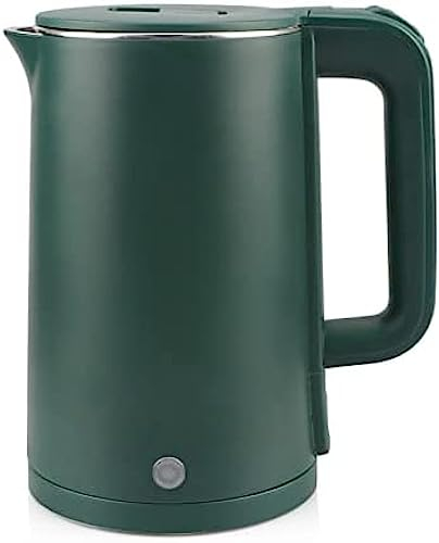 WENHUSAND Electric Kettle, Double Wall Cool Touch Tea Kettle With 2000W Fast Boiling Heater, Cordless With Auto Shut-Off & Boil Dry Protection, BPA-Free,Green,Freedom76