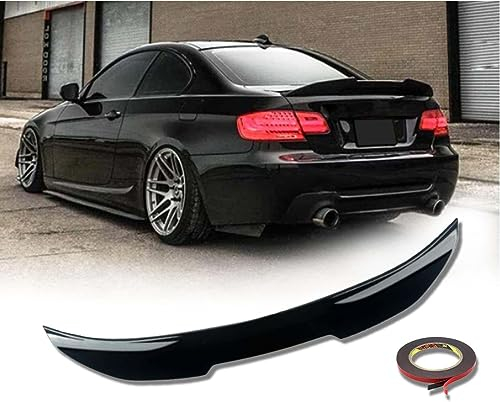 PREZ Auto Heckspoiler für BMW 3 Series E92 2007-2013 2 Doors Coupe 318i 320i 330i 340i m340i 318d 320d 330d 340d m340d, ABS Dachspoiler Kofferraumspoiler Heckflügel Flügel Lippe Umbauzubehör