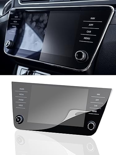 DISSKIN® Displayschutzfolie Kompatibel zu Skoda Superb III Amundsen - selbstheilend durch Wärme, Matt, antibakterielle Beschichtung, Anti-Fingerabdruck