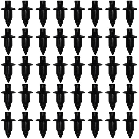 Rivet Plastique, Clips de Fixation pour Voiture, 40 Pièces Clips de Retenue Carrosserie pour Yamaha/Suzuki/Kawasaki/Forza, Clip de Carénage en Plastique Trou de 6mm