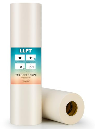 LLPT Traceur de Film de Transfert pour Vinyle 305mm x 30m Choisissez du Vinyle Facilement sans Résidus Efficace pour Les Autocollants, les Projets de Bricolage (PG1200TT)