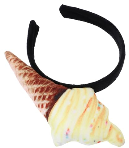 Ipetboom Eiscreme Stirnband Für Erwachsene Lustiges Eistüten-design Vielseitig Einsetzbar Für Makeup Partys Und Kostüme Bequeme Haardekoration Weichem Für