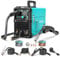 bestarc MIG Welder, MIG145 145Amps Gas MIG/Gasless Flux Core MIG/Lift TIG/Stick 3 in 1 MIG Welding Machine, MIG Welder 110V 220V with Digital Screen Display