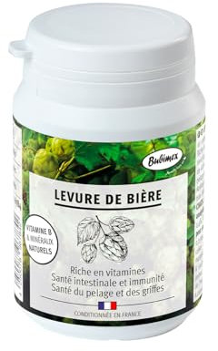 BUBIMEX - Poudre de Levure de Bière - Complément Alimentaire pour Chien & Chat - Santé Intestinale, Immunité & Beauté du Pelage - 100% Levure de Bière - 400 g