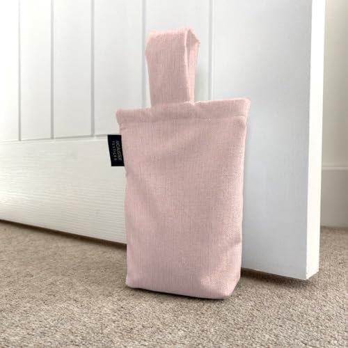 McAlister Textiles Lazio Unfilled Doorstop, Blush Pink