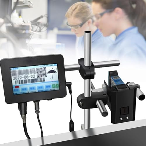 Tintenstrahl-Codierdrucker, schnell trocknendes Inkjet-Codiergerät, automatisches Codiergerät, for Drucken von Text, Nummer, Herstellungs-/Ablaufdatum, Uhrzeit, MRP, QR-Code, Barcode ( Size : ZX12 )