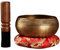Tibetische Gesangsschüssel 3pcs/Set 4.33in Bronze Nepal Meditation Schalen für Entspannung und Heilungsmeditation für Yoga, Chakra, einzigartige Geschenke für Frauen, zufällige Muster, Meditationssch