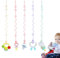 Schnullerkette Silikon - 5er Set Kinderwagenkette für Schnuller und Trinkbecher - BPA-frei Silikon Schnullerkette mit Sicherheitsgurten