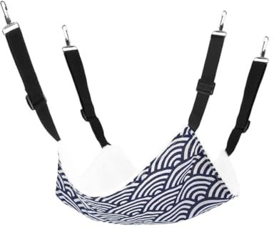 EIHI Hamaca Gato 36cm × 38cm,Hamaca Para Gatos,Columpio Para Gatos,Cálida Hamaca Colgante Para Gatos, Adecuado Para Mascotas Pequeñas(azul)
