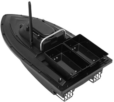 Estabeter 300M RC Futterboot Köderboot 1.8KG Beladung Fischköderboot mit 2 Hoppers Fernbedienung Baitboat Nachtangeln Boot Bausatz