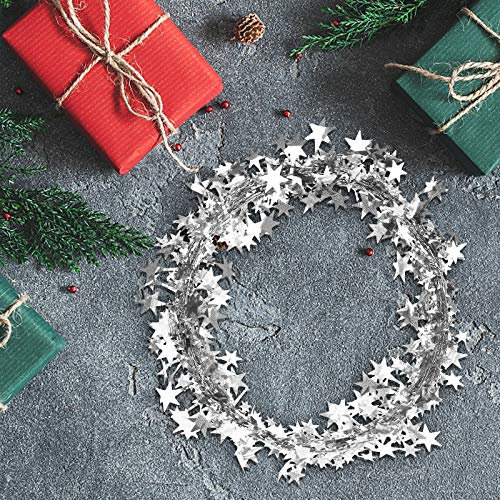Palline di Natale in vendita Liquidazione Decorazione natalizia Filo di ferro a cinque punte Stella Nastro Ciondolo di Natale per coppia o famiglia, Decorazioni natalizie 2024