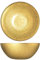 H&H-Regent, set 6 bowl, ciotole natalizie, in vetro, effetto glitter, oro, 22 cm