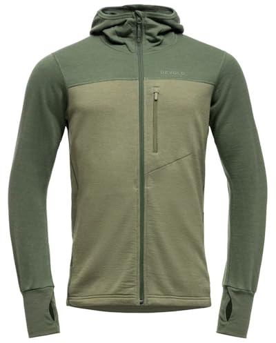 Devold Explorer Merino Hooded JKT Man, L, Forest/Lichen 421C