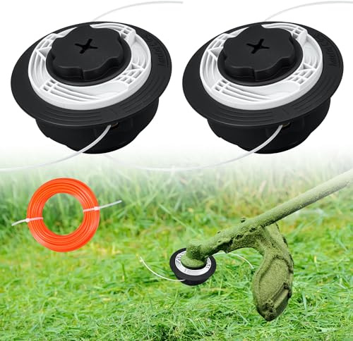 awagas 2 Stück Autocut C6-2 Mähkopf für Stihl Motorsense, Fadenkopf Ersatzteil mit 2.0mm Fädig für Mäh & Ausputzarbeiten kompatibel mit FS 38, 40, 45, 50, FSE 60, 71, 81