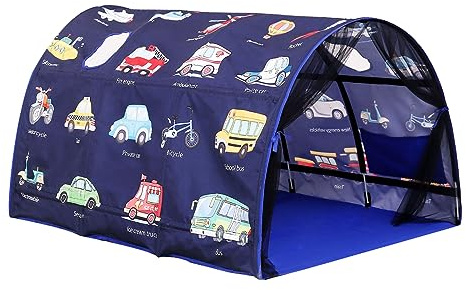 DragonNook Kids Bed Tent Twin Beds -Cartoons Wonder Play Tents Boys Girls Ventilated Indoor Children Promotes Independent Play, Stimulates Imagination Set-Up Playhouse
