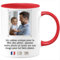 quotedazur - Mug Personnalisable Pour La Fête Des Pères - Tasse Cadeau Papa Personnalisé Homme - Rouge/Céramique