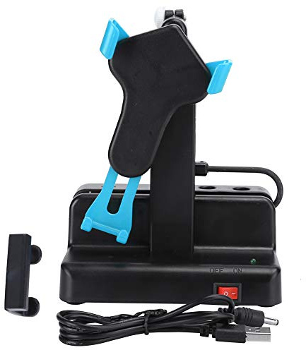 Automatic Phone Shaker, 8000 Steps Per Hour, Usb Powered | Adjustable Stand, Pedometer Step Tracking, Mobile Phone Compatibility, Stable Swing, Sky Blue Color, Usb Power
