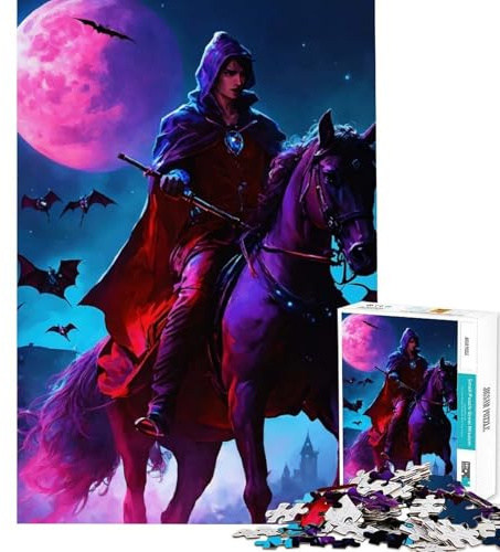 1000-teiliges Puzzle Dark Knight Rider für Teenager Lernspielzeug anspruchsvolle Herausforderung schönes Design (38x26cm)