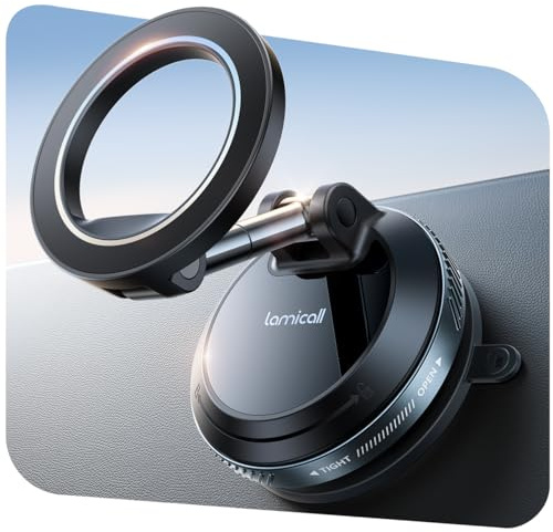 Lamicall Supporto Telefono Auto per MagSafe - [Ventosa Sottovuoto]