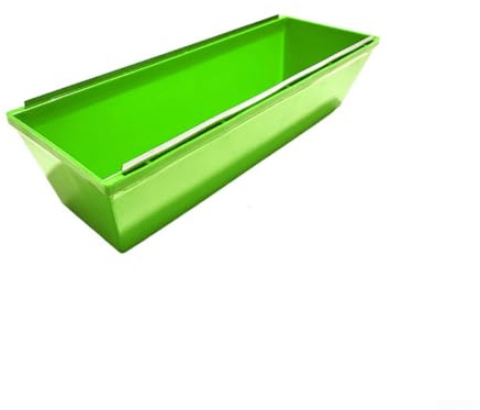 Boîte à ciment ABS pour réparations de bâtiments – Bac à ciment en plastique robuste pour mélange de mortier et réparation de béton – Plateau multifonction pour peinture, mastic, enduit (vert)