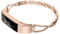 Wearlizer Kompatibel mit Fitbit Alta/Alta HR Metall für Damen, Bling Glitzer Diamant Strass Schmuck Metall Verstellbares mit X-Design, Rose gold