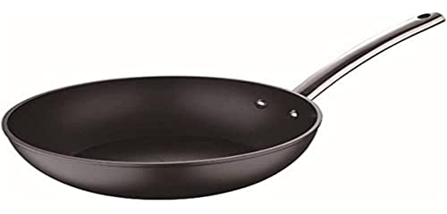 Bergner Foodies Wok, Aluminium, Schwarz, 28 cm