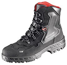 Lupriflex 1 Paar Anti-Knick Industrie Wasserdichter Sicherheits-Schnürstiefel mit Umknickschutz, S3, Schuhweite 11,5 Grau/Schwarz Größe 41