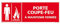 Signalétique.biz - Panneau Porte Coupe-Feu À Maintenir Fermée - Signalisation Incendie - 210 x 75 mm - Adhésif