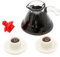 Odoria 1/12 Miniatur Kaffeekanne und Kaffeetasse Puppenhaus Kaffeeservice Zubehör