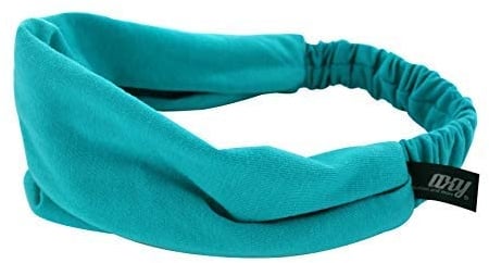 axy Haarband Yoga Stirnband Headband Hairband Wunderschön Damen Haarschmuck Sport Stirnbänder HB4 (Türkisblau, Extra breit)