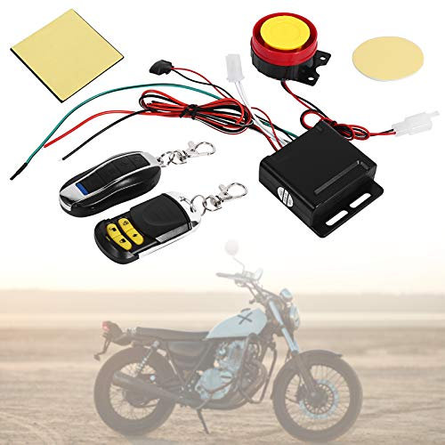 de Alarma Antirrobo para Moto, Alarma de Seguridad Antirrobo Universal de 12V con Doble Control Remoto