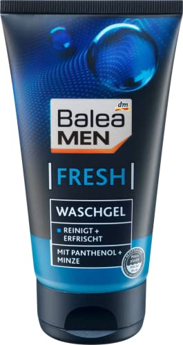 Männer Gesicht Waschgel - reinigt und erfrischt Männerhaut mit pflegendem Panthenol und erfrischender Minze - Für jeden Hauttyp - 150 ml