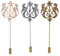 3 stücke Vintage Anstecknadel Doppel Löwe Brosche Hochzeit Corsage Anzug Herren Schal Anstecknadeln Hut Hemd Kragen Pin Party Zubehör
