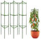 3 Stück Rankhilfe Garten für Tomaten Gurken, Garten Rankgitter für Kletterpflanzen, 120CM Rankgitter Metall für Tomaten, Gemüse & Kletterpflanzen,Blumen und Obstpflanzen,Rankobelisk, Tomatenkäfige