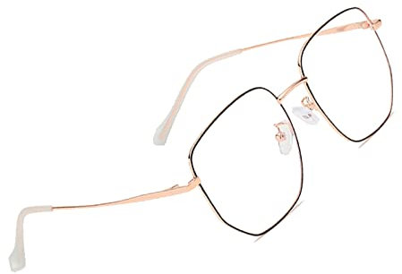 Lunette Anti Lumiere Bleue Enfant pour Écran, Vintage Fashion Lunettes Optiques Anti Reflet Lunettes De Repos Anti-Lumière Bleue pour Hommes et Femmes C5