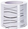 Dostear Bordure de papier peint Vague Blanche Décoration murale amovible Frise Murale Autocollant Papier Peint Autocollant imperméable en PVC Plinthe Autocollant 20cm X 500cm