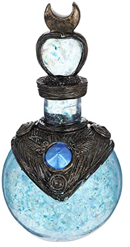 TOYANDONA Elegante Harz Handwerk Auto Dashboard Ornament Eingang Shiny Flasche Wohnkultur Mond Flasche Statue Meerjungfrau