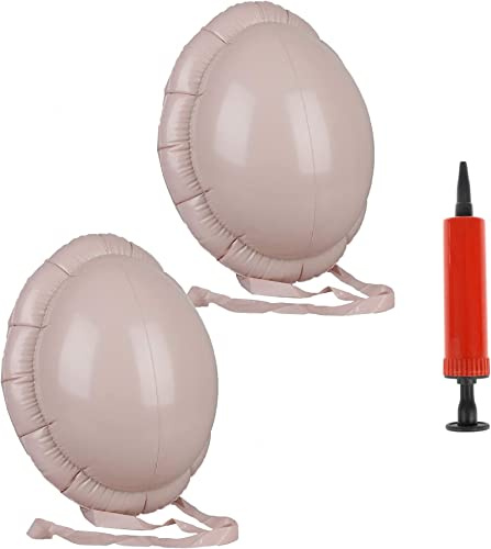 SevenMye Lot de 2 faux ventre gonflables, Père Noël avec mini gonfleur gonflable, accessoire de cosplay, pour femme enceinte, faux ventre