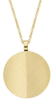 Fossil Damenkette Harlow Linear Texture Edelstahl goldfarben, JF04534710