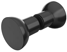 AQUALAVOS Duschtür Griff Türknauf Möbelknöpfe schwarz matt Zinklegierung