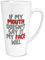 If My Mouth Doesn't Say It My Face Will 17oz Large Latte Mug Cup