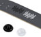 PEUTIER 100 Stück rutschfeste Snowboard-Stomp-Pads, Selbstklebende Spikes Snowboard-Trittpolster Extra Griffpolster Winter-Ski-Zubehör (Klar, Schwarz)