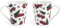 Royal Norfolk Wood Check Lot de 12 tasses en porcelaine, conique, 310 cc