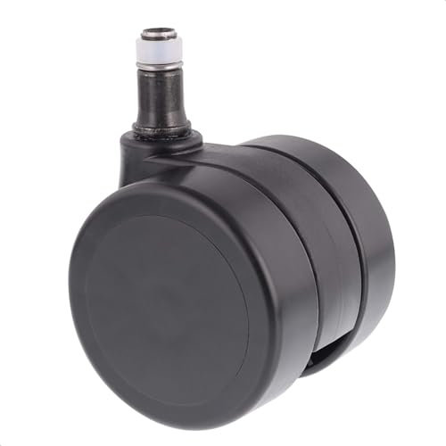 WAGNER Drehstuhlrolle/Bürostuhlrollen - DESIGN HART - Durchmesser Ø 60 mm, Bauhöhe 65 mm, intervallgebremst, Steckstift 11 x 20 mm, Tragkraft 50 kg - Made in Germany - 01011861