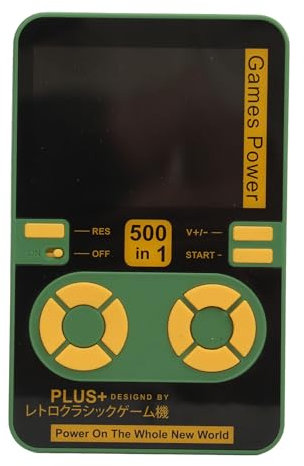Haofy Consola de Videojuegos Portátil Recargable 2 en 1 Power Bank con 500 Juegos Clásicos, Pantalla a Color de 2,4 Pulgadas para Entusiastas de los Juegos