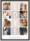 OWLBOOK® Foto Collage mit 8 Fotos & Text selbst gestalten | Partner Geschenke mit eigenem Foto | Fotogeschenke Geburtstagsgeschenke | LOVE | optional mit Bilderrahmen